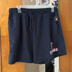 Campus lifestyle, ladies MLB shorts, Minnesota twins